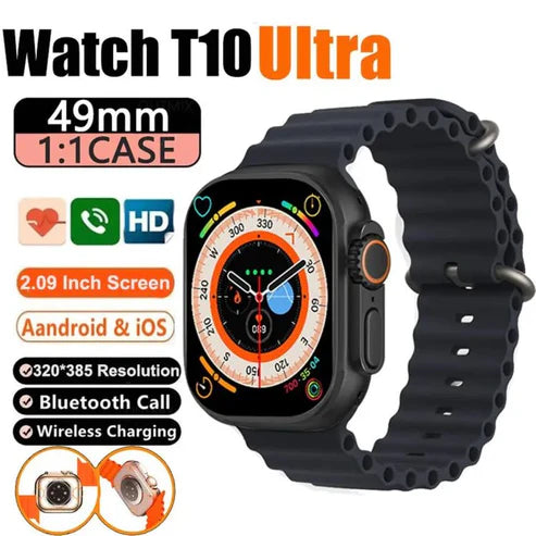 T 10 Ultra 2.09 Infinite Display Smartwatch