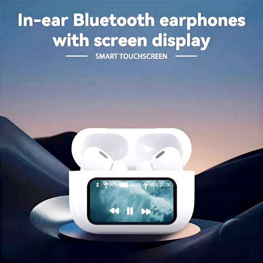 A9 Pro High Quality Sound, ENC Noise Reduction Wireless AirPods With Smart Touch Screen Control.