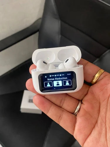 A9 Pro High Quality Sound, ENC Noise Reduction Wireless AirPods With Smart Touch Screen Control.