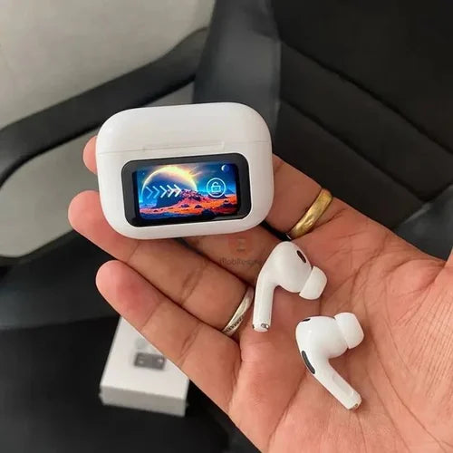 A9 Pro High Quality Sound, ENC Noise Reduction Wireless AirPods With Smart Touch Screen Control.