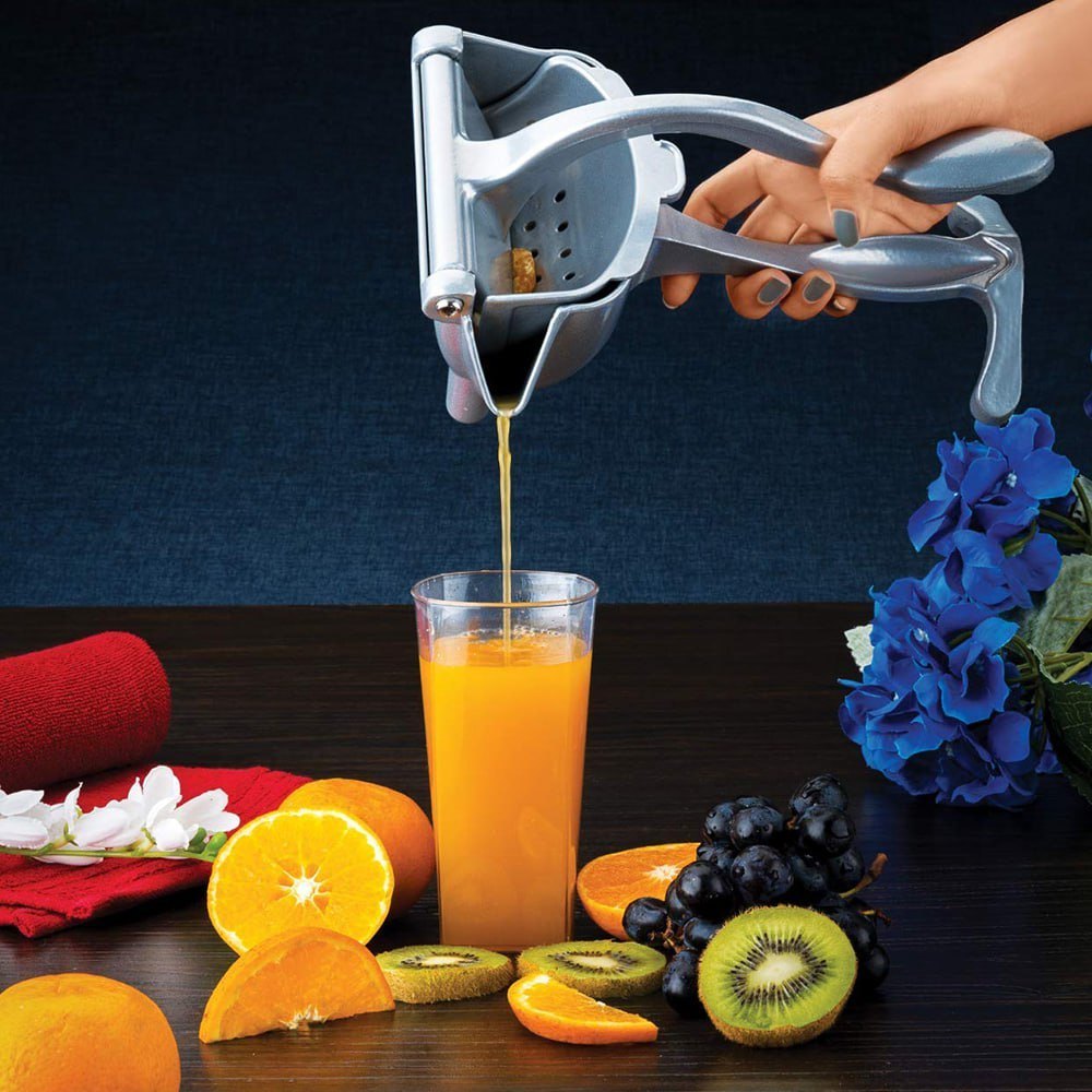 Fruit Press Lemon Juice Squeezer Manual Juicer Heavy Duty Aluminum Metal (250 Gram).